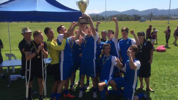 NSW celebrate winning the National Paralympic 7-A-Side Football Championship Final.